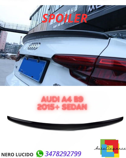 ✨SPOILER NERO LUCIDO  ADATTO PER Audi A4 B9 2015+ Sedan✨