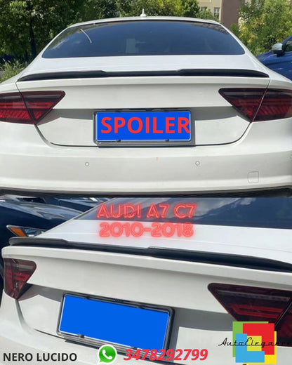 ✨GLOSSY BLACK SPOILER SUITABLE FOR AUDI A7 C7 2010-2018✨ 