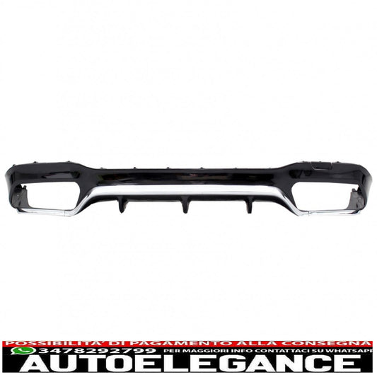 rear diffuser suitable for mercedes e class w213 (2016-2019) e63 design chrome edition 