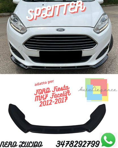 Splitter Anteriore FORD Fiesta MK7 Facelift 2012-2017 Con ABE TÜV