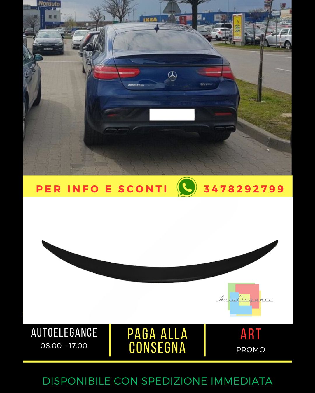 ✨SPOILER ADATTO PER MERCEDES GLE C292 COUPE 2015+✨