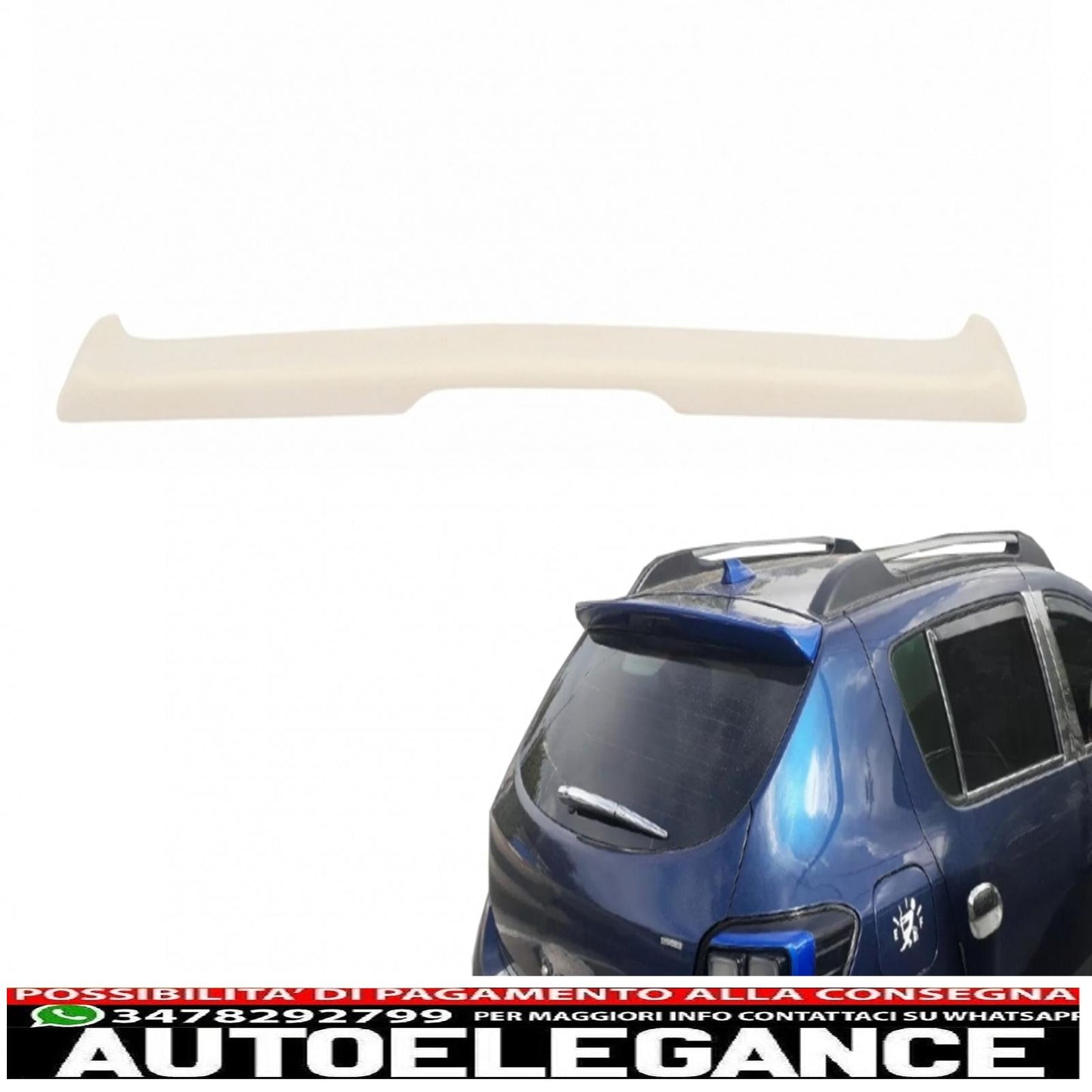 aggiungi ala spoiler sul tetto adatta per dacia sandero mk2 (2012-2020) AUTOELEGANCERICAMBI