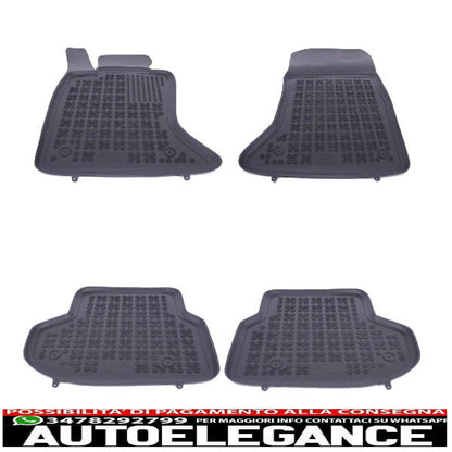 Black rubber mat suitable for BMW 5 Series F10 F11 LCI 2014+