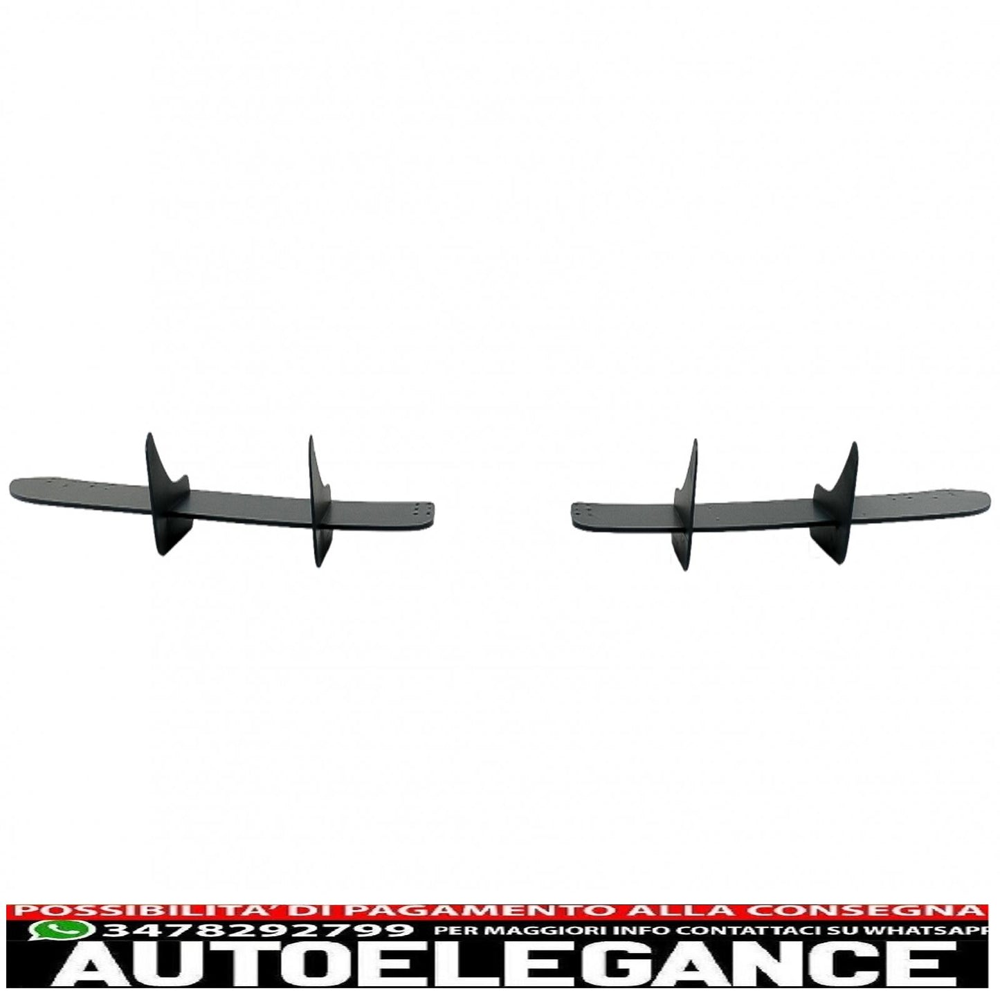 Splitter estensione paraurti posteriore per diffusore aria adatto a vw golf vi 6 r20 (2008-2013) nero
