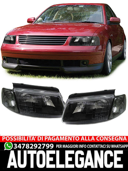 Fari neri con frecce destra sinistra compatibili per VW Passat 3B 96-00
