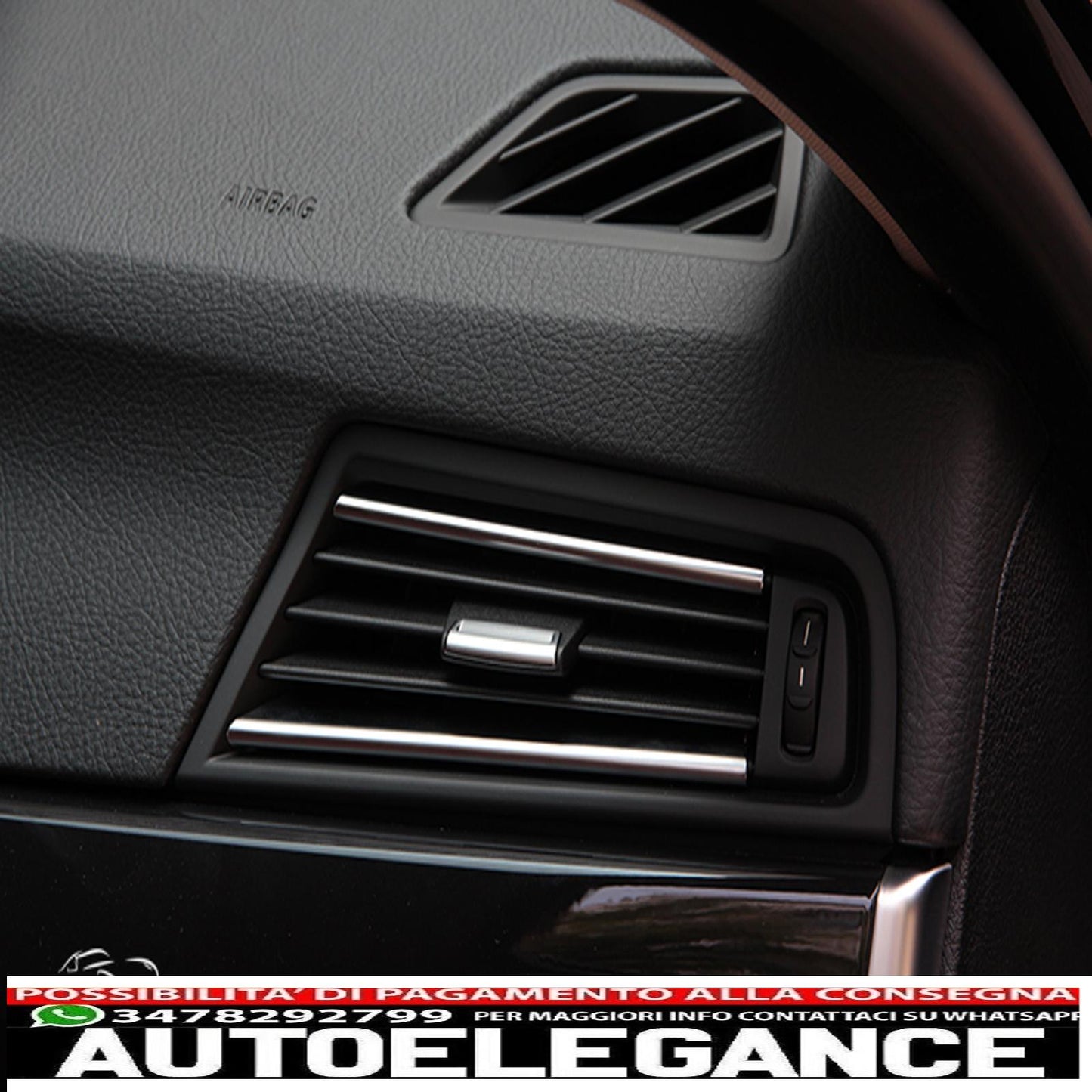 barre decorative telaio cromato ugelli aria ventilazione per bmw serie 5 f10 e f11-mostra il titolo originaletesto originaletrieling strips chrome frame air vents ventilazione per bmw 5 serie f10 e f11 AUTOELEGANCERICAMBI