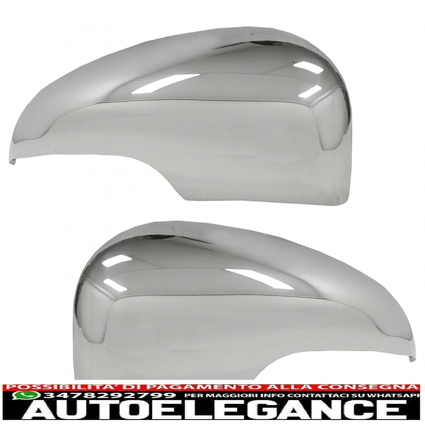 Copri specchietti adatti per vw golf 6 vi (2008-2014) in acciaio inossidabile AUTOELEGANCERICAMBI