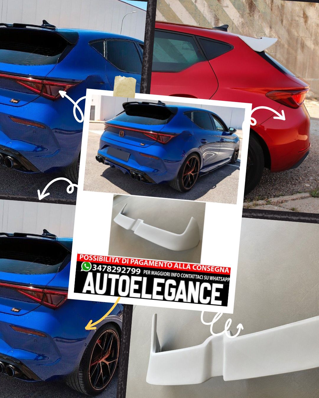 SPOILER ADATTO PER Seat Leon MK4 KL SPOILER SPORTIVO (dal 2020)