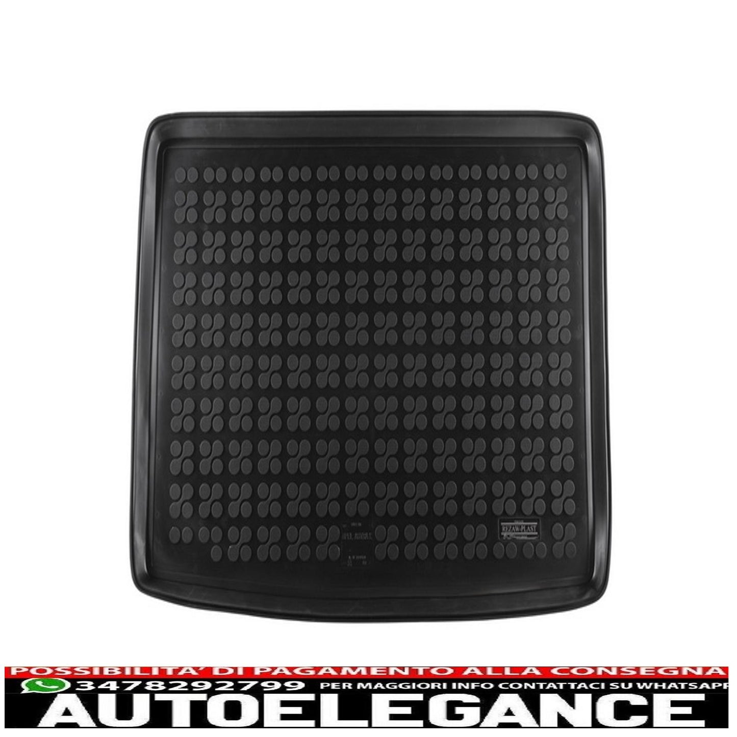 Black rubber trunk mat suitable for opel astra vk hatchback (2015-2021)