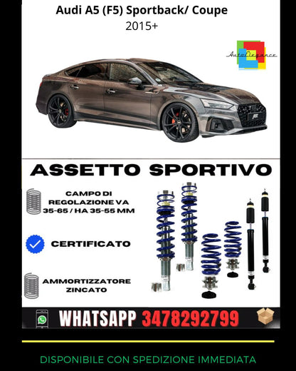 🔥Assetto sportivo ADATTO PER  Audi A5 (F5) Sportback/ Coupe 2015+🔥
