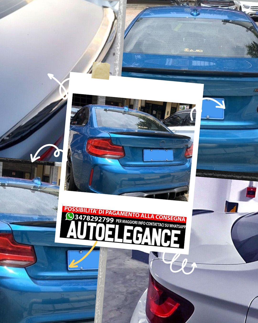SPOILER adatto per BMW 2 F22 F87 2014-2021 coupé
