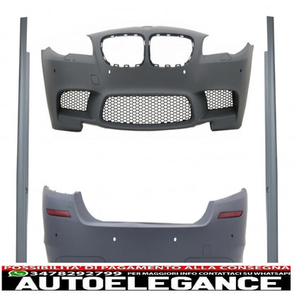 kit carrozzeria adatto per bmw serie 5 f10 (2011-2017) con minigonne laterali design m5