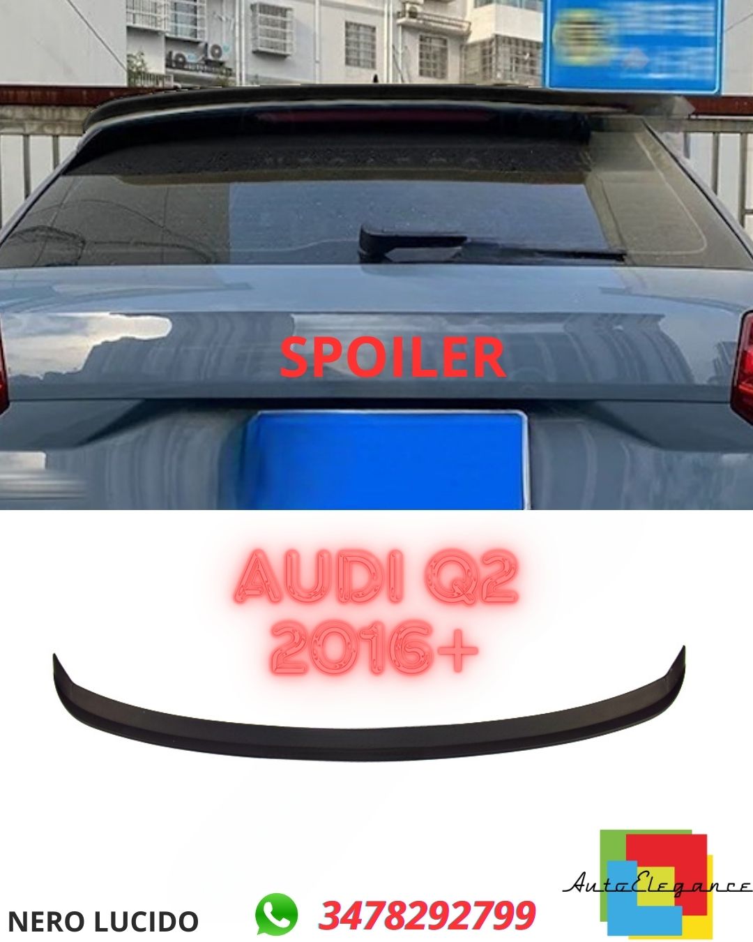 ✨✨SPOILER ADATTO PER Audi Q2 2016+✨✨