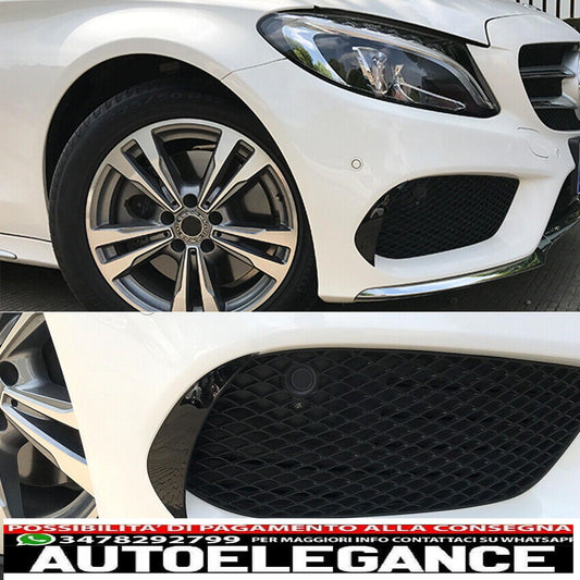 Il canard delle alette dello spoiler si adatta alla Mercedes W205 Classe C con equipaggiamento AMG