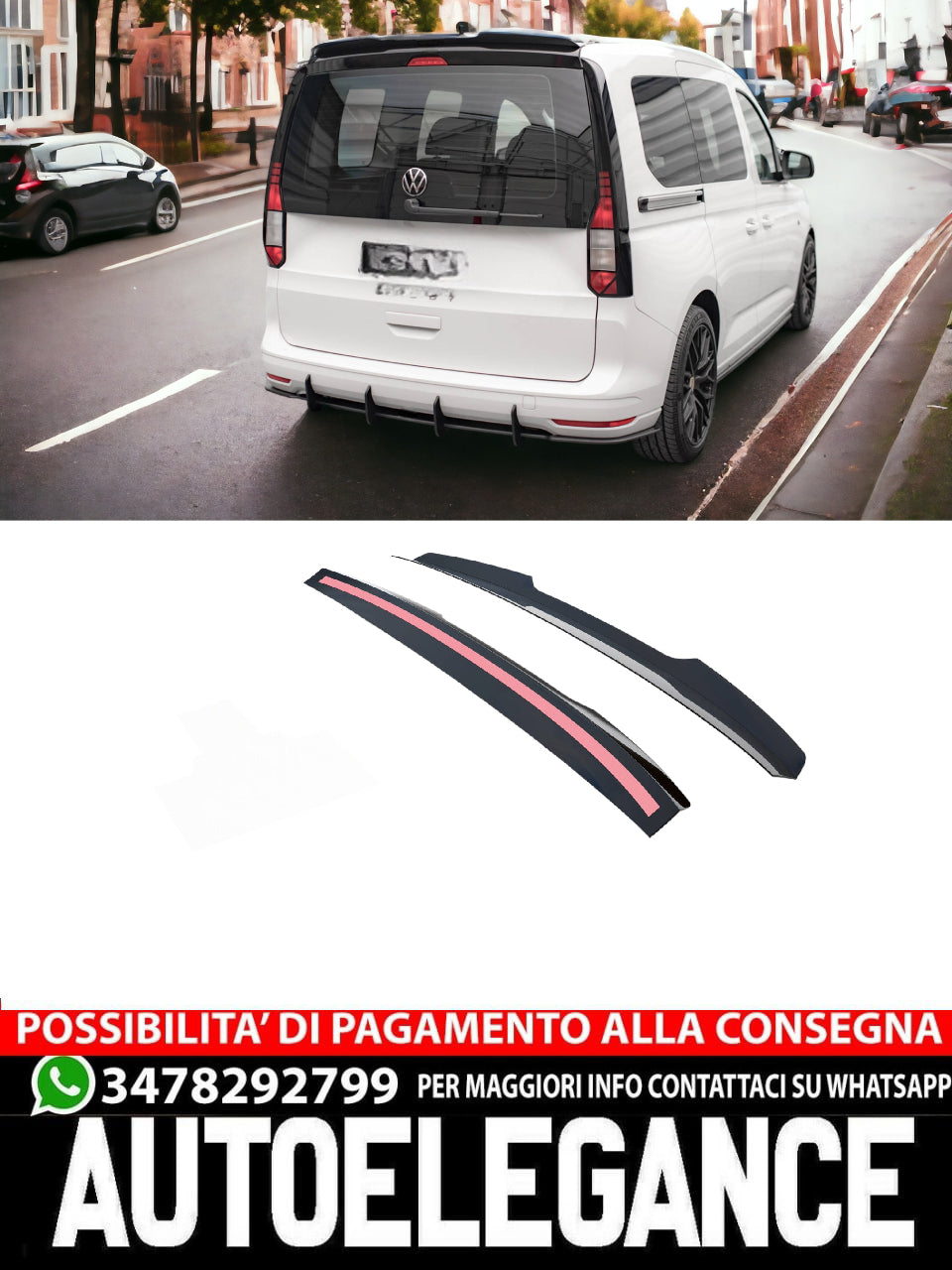 TAPPO SPOILER VOLKSWAGEN CADDY MK5