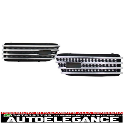 Side Air Intakes Grilles Fender Air Ducts Fit For BMW E46 (1998-2005) M3 Design