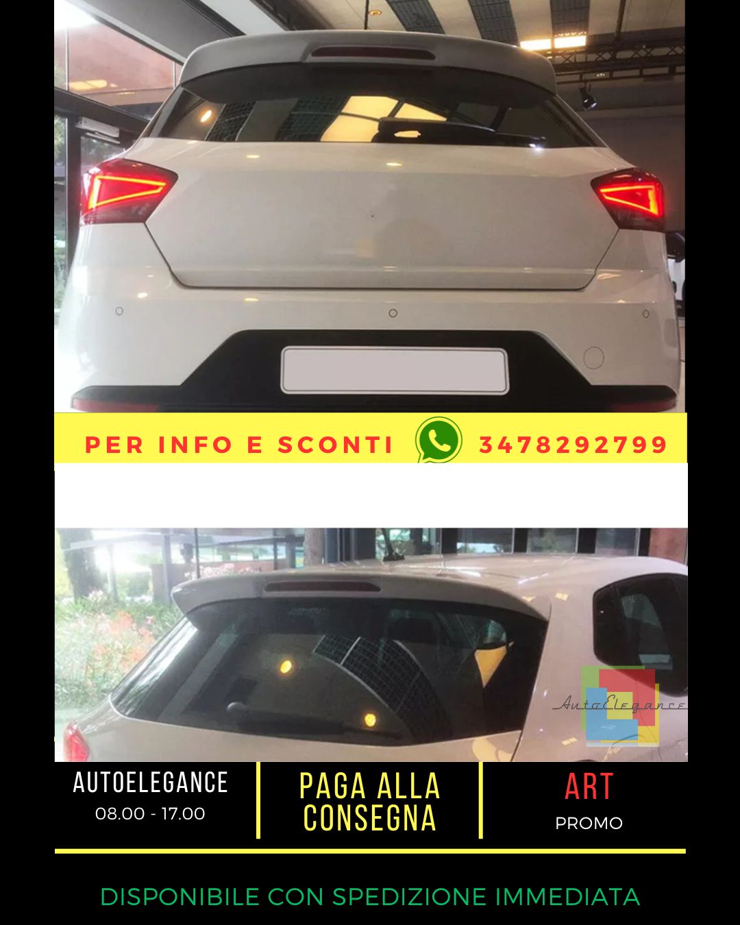 🔥SPOILER ADATTO PER Seat Ibiza 2017+🔥