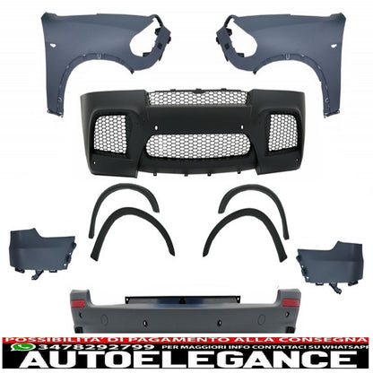 complete body kit with front fenders suitable for bmw x5 e70 (2007-2013) x5m m design 