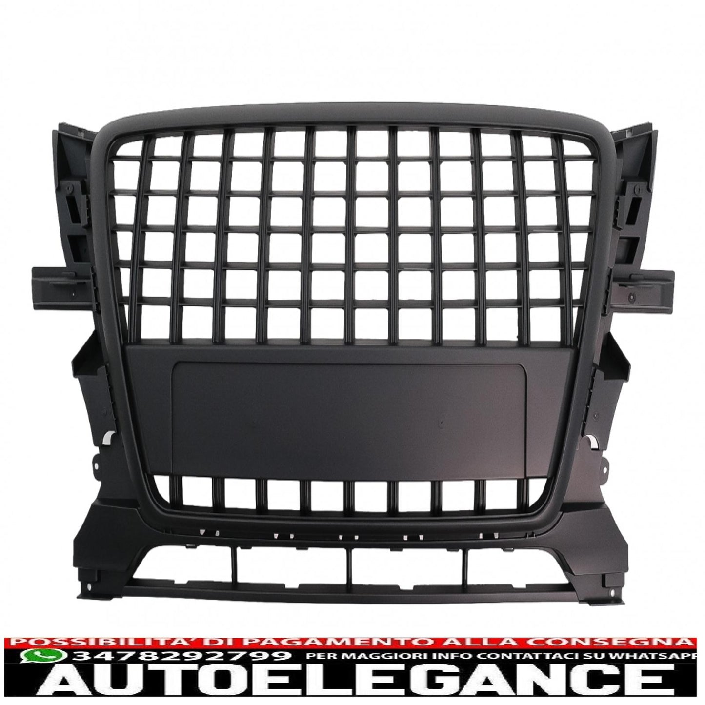 griglia anteriore adatta per audi q5 8r (2008-2011) nero opaco