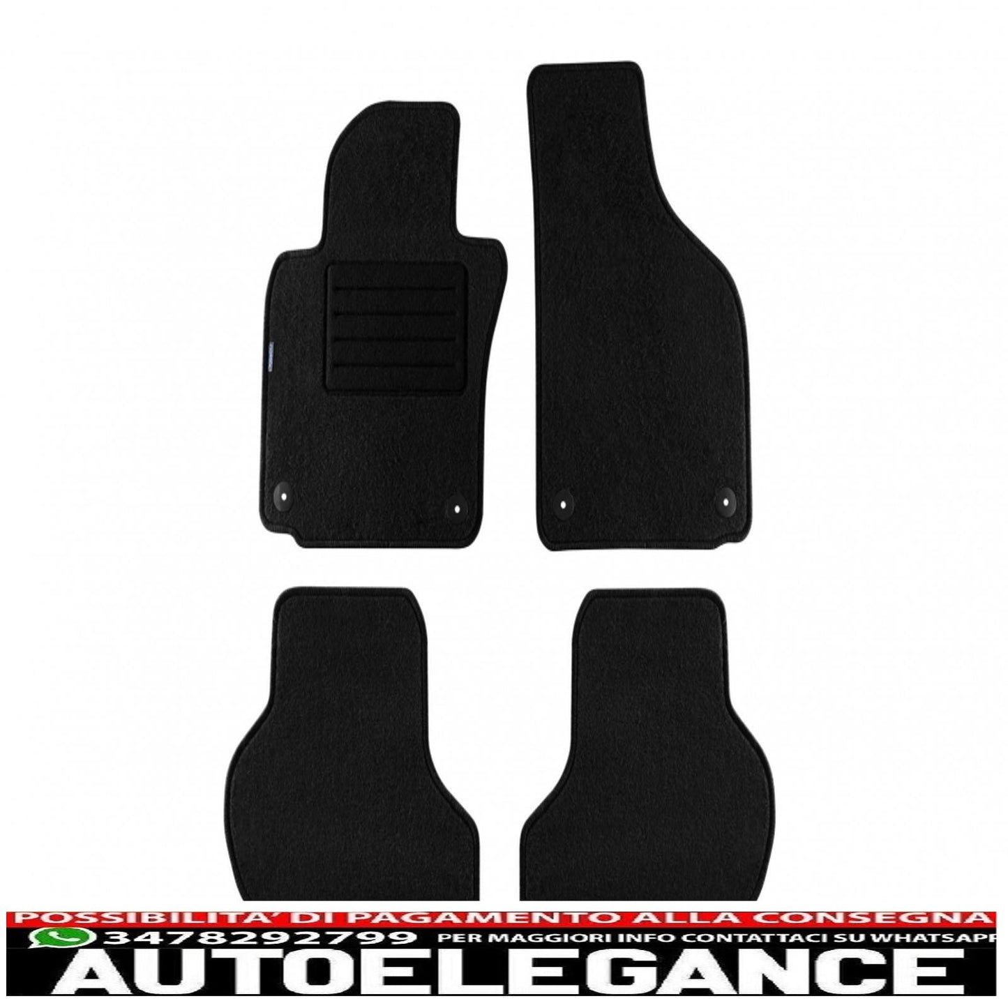 Graphite mat suitable for vw golf v, jetta model 2007-12/2010, golf vi 2008-10/2012, scirocco 09/2008