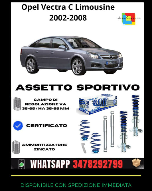🔥Assetto sportivo ADATTO PER Opel Vectra C Limousine 1.6, 1.8, 1.9 2002-2008🔥