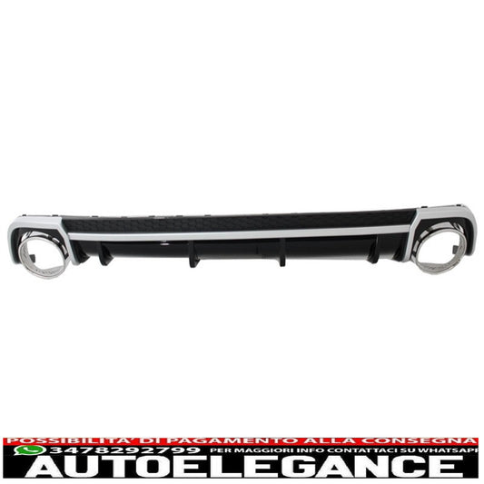 Punte di scarico del diffusore della mantovana del paraurti posteriore adatte per audi a4 b9 8w (2016-2018) berlina avant rs4 design