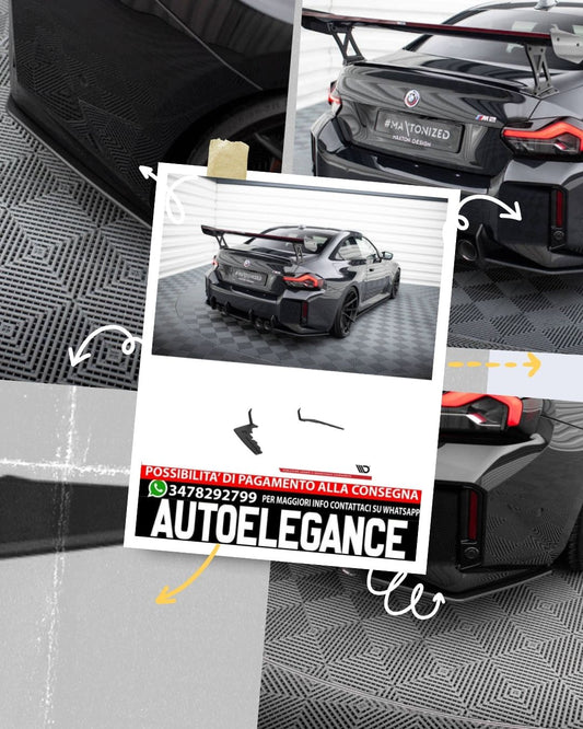 STREET PRO REAR SIDE SPLITTERS suitable for V.1 BMW M2 G87 (2023 - ) 