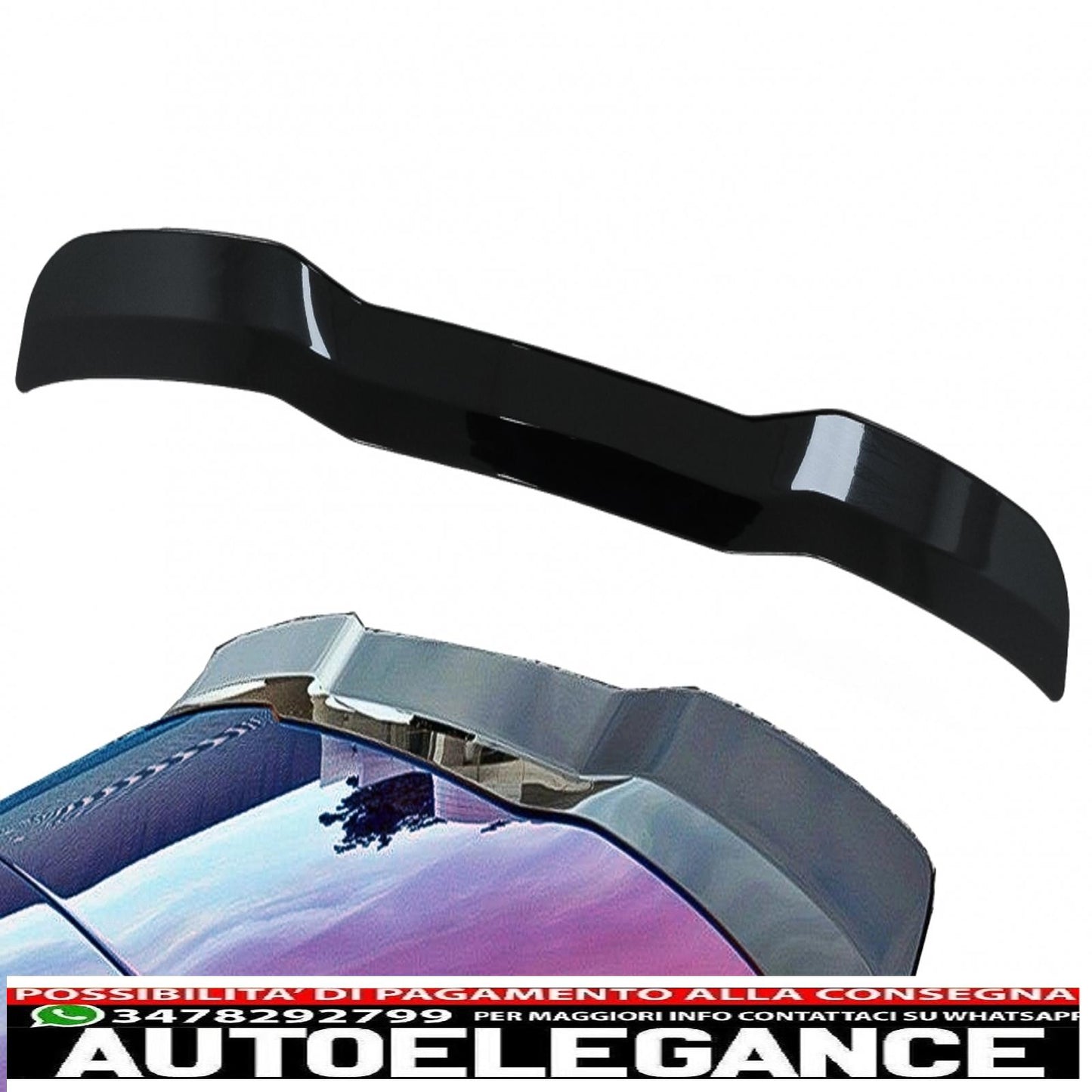 additional roof spoiler suitable for audi s3 / a3 s-line 8v restyling sportback hatchback (2012-2019) 