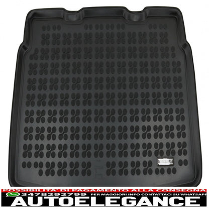 Black rubber boot mat suitable for vw tiguan ii 4x2 (2015-up)