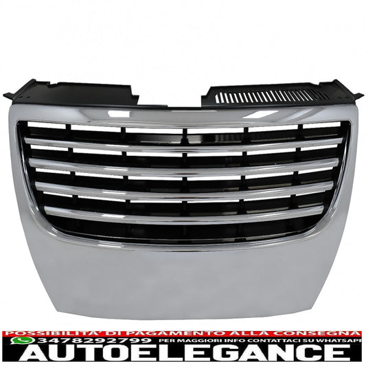 Griglia anteriore centrale senza badge adatta per vw passat b6 3c (2005-2010) cromata