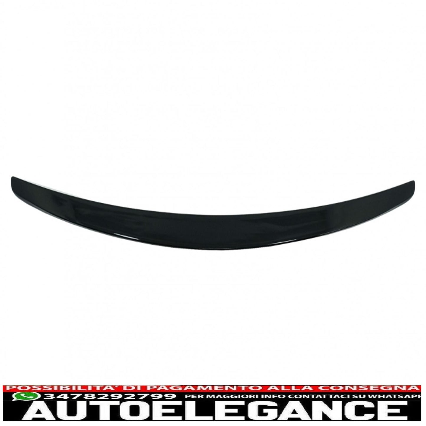 trunk spoiler suitable for mercedes s class w222 (2014-2020) piano black sport rear lip 