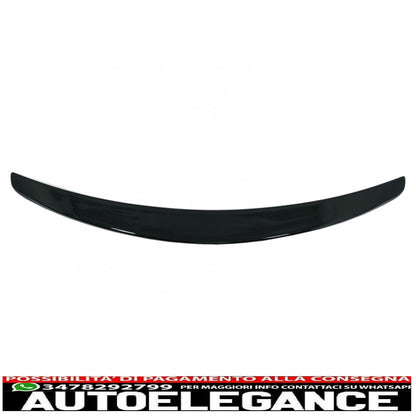 trunk spoiler suitable for mercedes s class w222 (2014-2020) piano black sport rear lip 