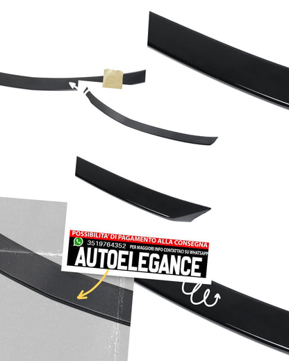 Rear Spoiler Suitable for Mercedes C-Class W204 Sedan Sport Black 