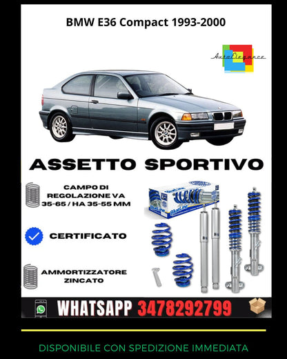 🔥Assetto sportivo ADATTO PER BMW E36 Compact anno di produzione 1993-2000🔥