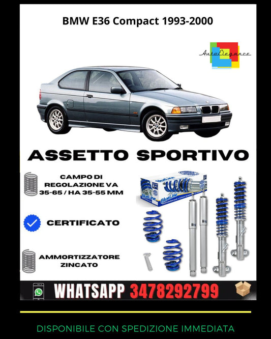 🔥Assetto sportivo ADATTO PER BMW E36 Compact anno di produzione 1993-2000🔥