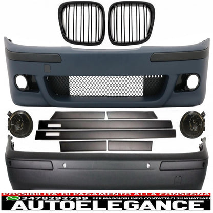 body kit suitable for bmw 5 series e39 (1997-2003) with fog lights and central grilles m5 design