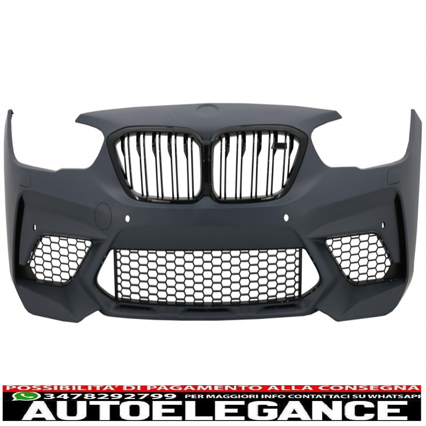 paraurti anteriore adatto per bmw serie 1 f20 f21 lci (2015-06.2019) design m2