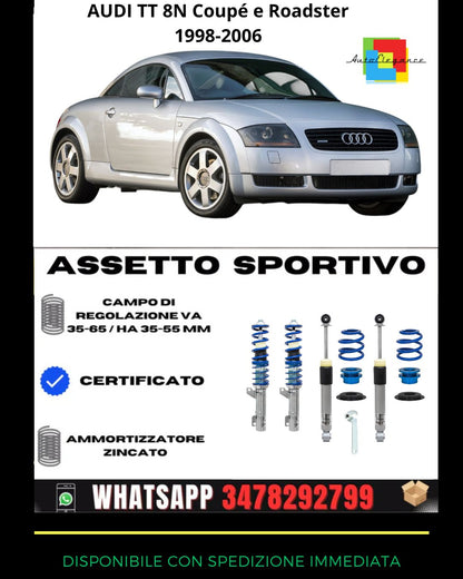 🔥Assetto sportivo PER AUDI TT 8N Coupé e Roadster Quattro 1.8, 1.8T 98-06🔥