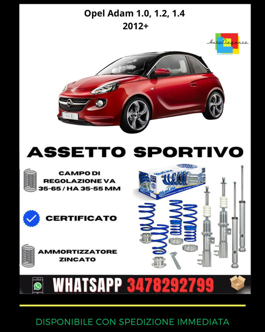 🔥Sports suspension SUITABLE FOR Opel Adam 1.0, 1.2, 1.4 2012+🔥