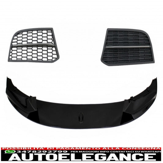 Labbro spoiler paraurti anteriore adatto per bmw serie 5 f10 f11 berlina touring (2011-2017) griglie m-performance sport m550 design