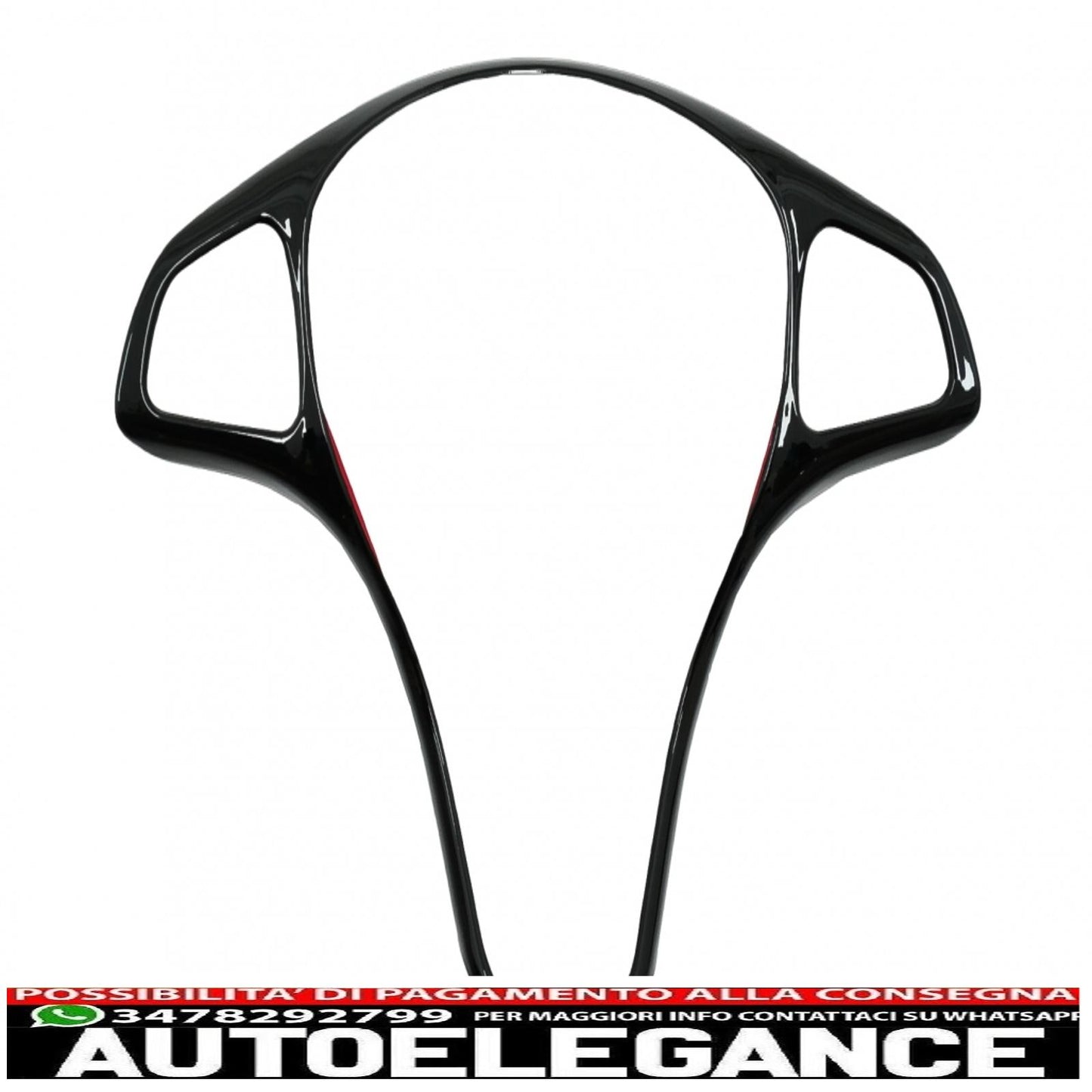 copertura del telaio del rivestimento dei pulsanti del volante dell'auto adatto per mercedes classe c w205 s205 (2014-2017) classe e w213 (2016-2017) classe glc x253 (2016-2017) nero pianoforte AUTOELEGANCERICAMBI