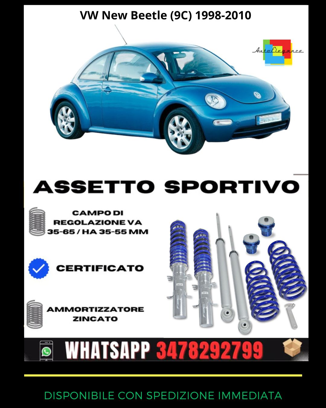 🔥Assetto sportivo PER VW New Beetle (9C) 1998-2010🔥