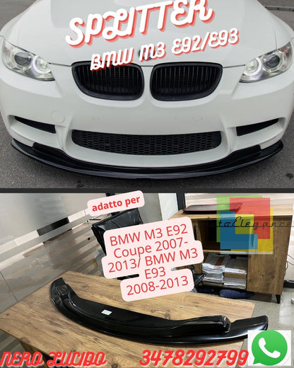 SPLITTER ADATTO PER BMW M3 E92 Coupe 2007-2013/ BMW M3 E93 Convertible 2008-2013