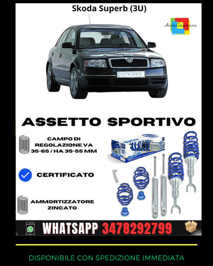 🔥Assetto sportivo ADATTO per Skoda Superb (3U)🔥