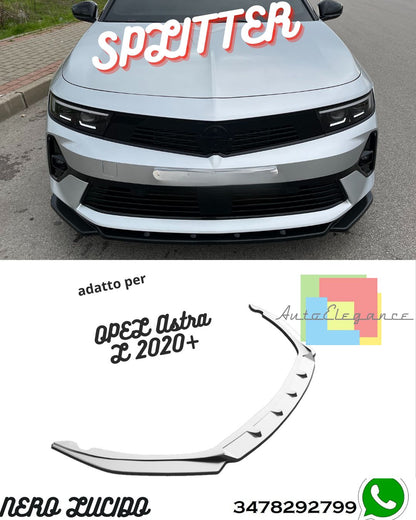 Front Splitter OPEL Astra L 2020+ With ABE TÜV 