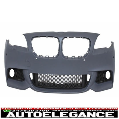 front bumper suitable for bmw 5 series f10 f11 (2011-2014) m-technik design without fog lights