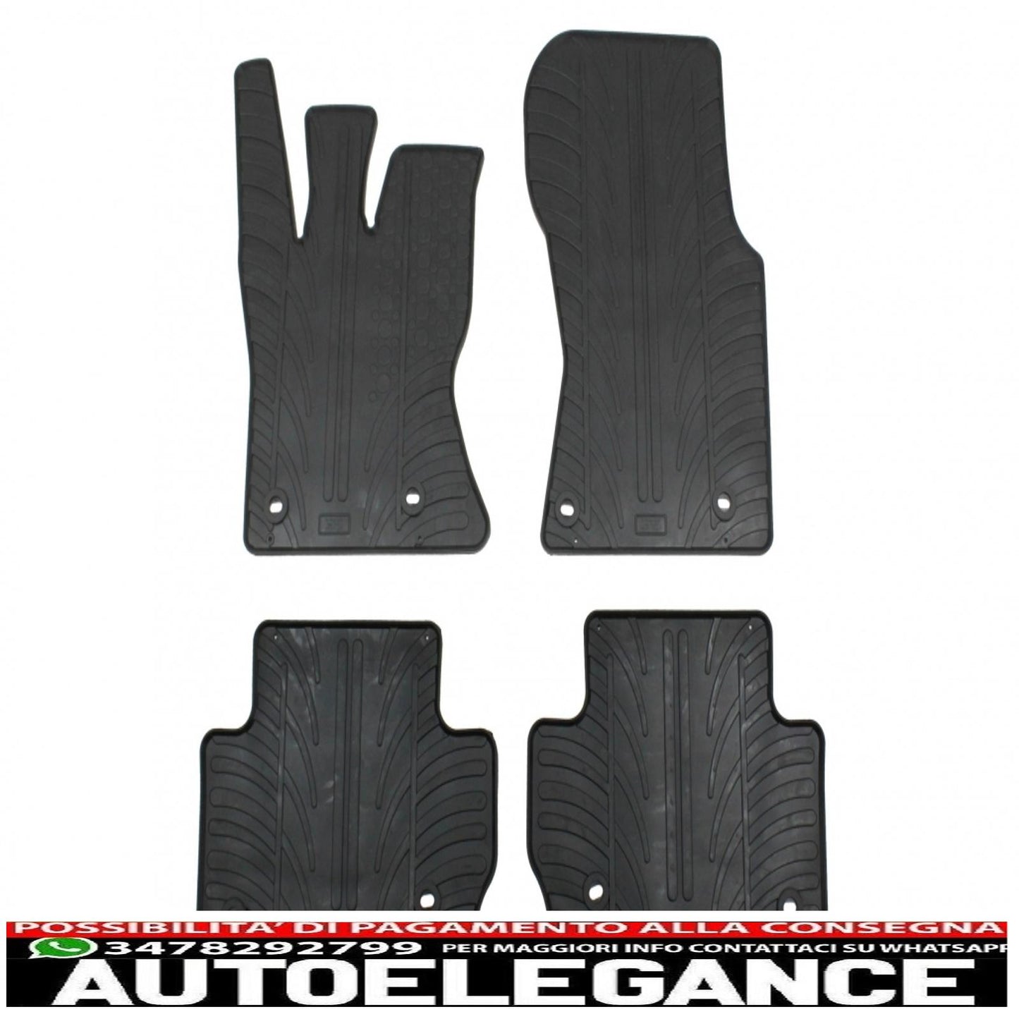 Rubber car mats suitable for Range Rover Velar L560 (2017+)