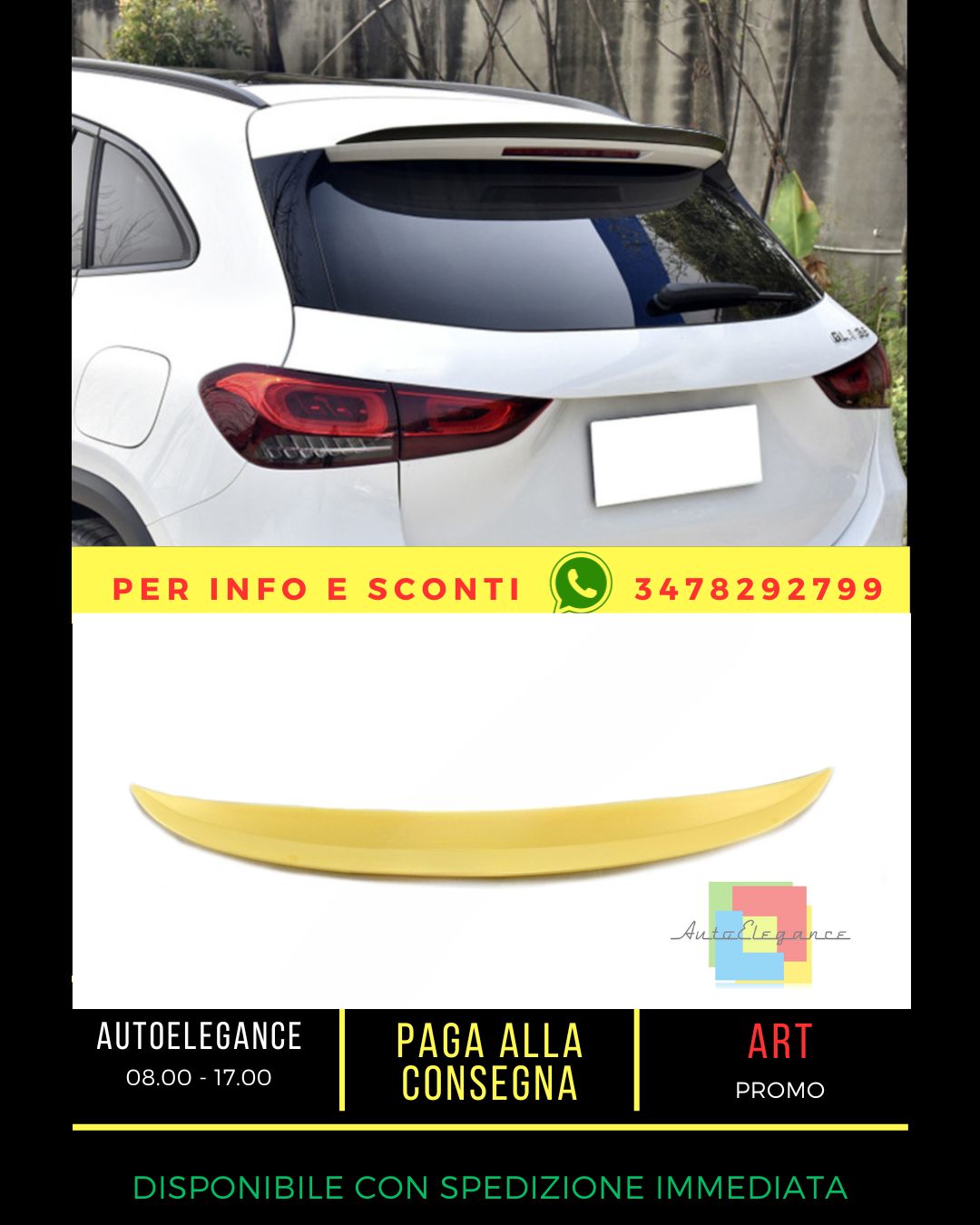 🔥SPOILER ADATTO PER Mercedes GLA X157🔥