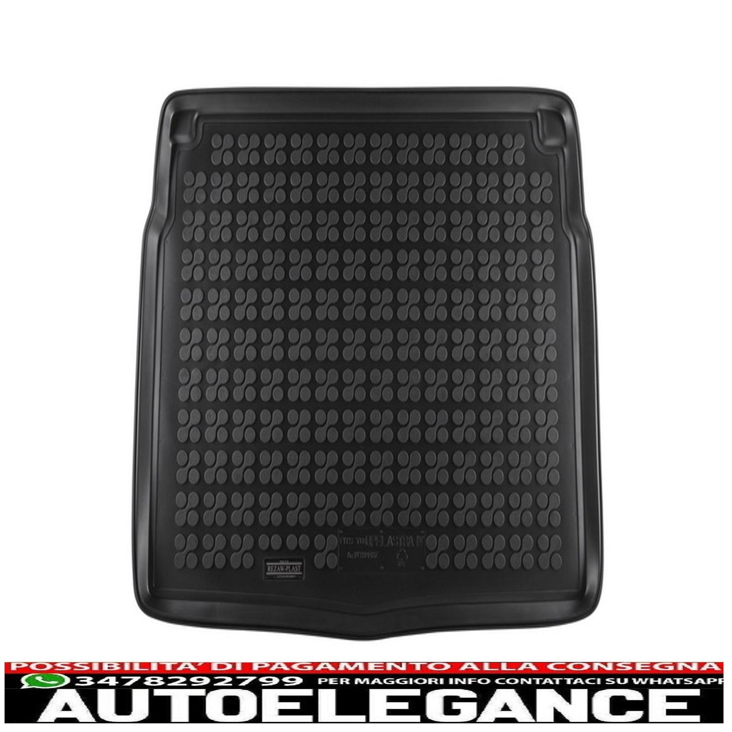 Black rubber trunk mat suitable for opel astra iv j hatchback 2009-2015