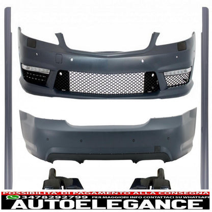body kit suitable for mercedes benz w221 s class 2005-2011 s63 s65 a-design with exhaust tips black edition